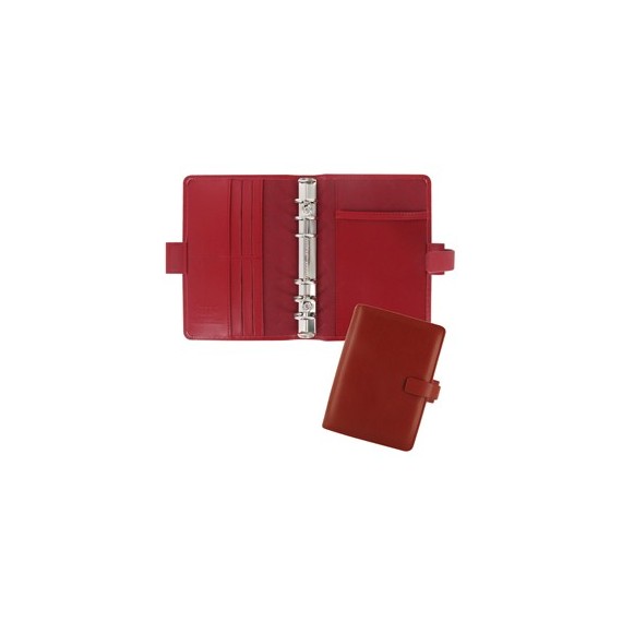 Organiser Metropol Personal - similpelle - rosso - 18,8 x 13,5 x 3,8cm - Filofax