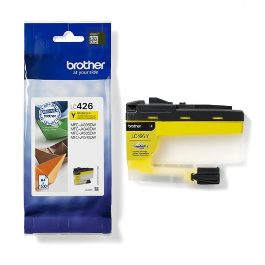 ORIGINALE BROTHER LC426Y GIALLA CARTUCCIA ORIGINALE PER BROTHER MFC J4340DW,MFC J4540DW,MFC J4535DW LC-426 15.2ML 1.500 PAGINE