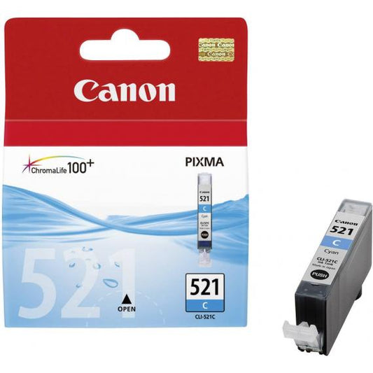 ORIGINALE CANON CLI-521 CIANO 2934B001 PER CANON Ip3600IP4600MP540MP620MP630980 CLI521 9ml 505 PAGINE