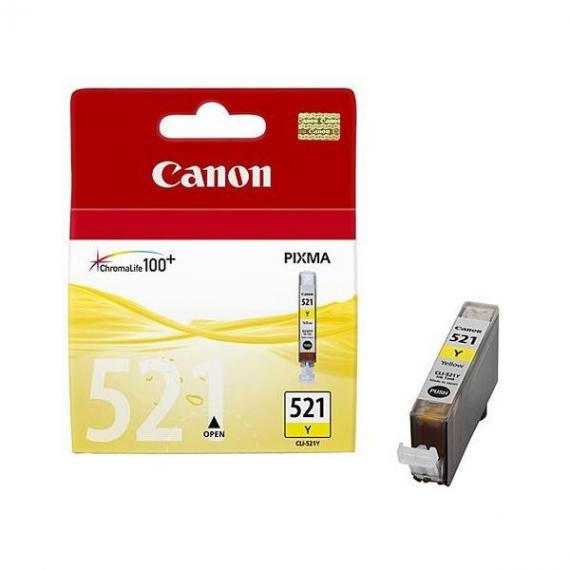 ORIGINALE CANON CLI-521 GIALLA 2936B001 PER CANON Ip3600IP4600MP540MP620MP630980 CLI521 9ml 505 PAGINE