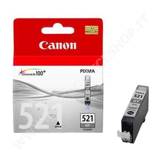 ORIGINALE CANON CLI-521 GRIGIA 2937B001 PER CANON Ip3600IP4600MP540MP620MP630980 CLI521 9ml 1.370 PAGINE