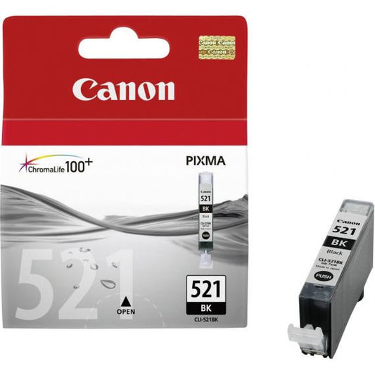 ORIGINALE CANON CLI-521 NERA 2933B001 PER CANON Ip3600IP4600MP540MP620MP630980 CLI521 9ml 2.370 PAGINE