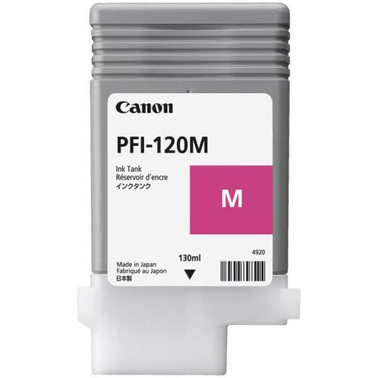 ORIGINALE CANON PFI-120M MAGENTA 2887C001 PER CANON IPF TM-200,TM-205,TM-300,TM-305 PFI120 130ml