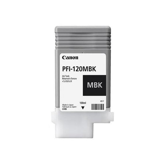 ORIGINALE CANON PFI-120MBK NERO OPACO 2884C001 PER CANON IPF TM-200,TM-205,TM-300,TM-305 PFI120 130ml
