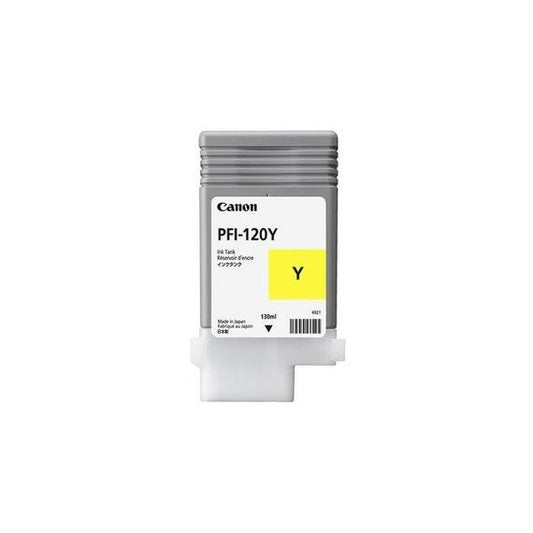 ORIGINALE CANON PFI-120Y GIALLA 2888C001 PER CANON IPF TM-200,TM-205,TM-300,TM-305 PFI120 130ml