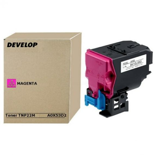 ORIGINALE DEVELOP TNP-22M MAGENTA A0X53D2 PER MINOLTA BIZHUB C35, C35P TNP22 CAPACITA 6.000 PAGINE