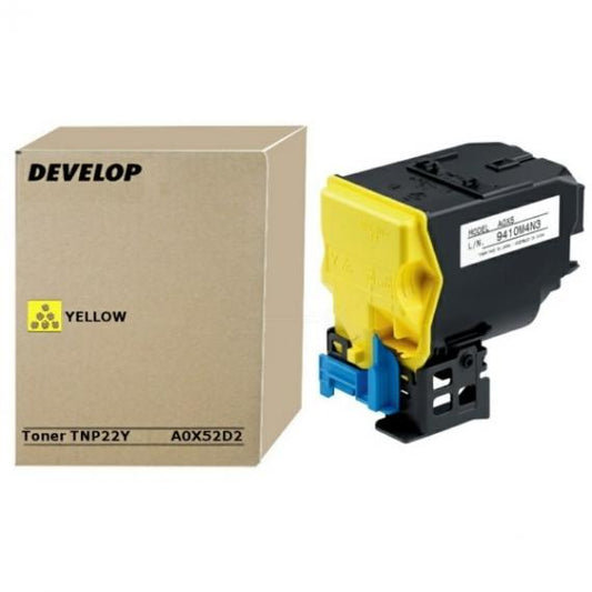 ORIGINALE DEVELOP TNP-22Y GIALLO A0X52D2 PER MINOLTA BIZHUB C35, C35P TNP22 CAPACITA 6.000 PAGINE