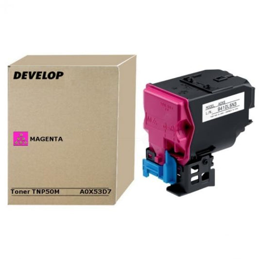 ORIGINALE DEVELOP TNP-50M MAGENTA A0X53D7 PER DEVELOP INEO +3100P TNP50 5.000 PAGINE