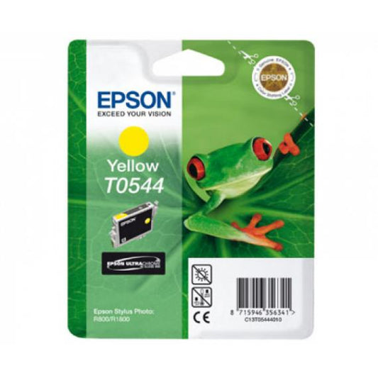 ORIGINALE EPSON T0544 C13T05444010 GIALLO PER EPSON Stylus Photo R800,R1800 13ML 400 PAGINE