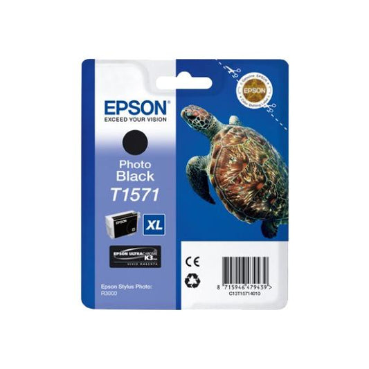 ORIGINALE EPSON T1571XL NERO FOTO C13T15714010 PER EPSON STYLUS PHOTO R3000 R3000 T1571