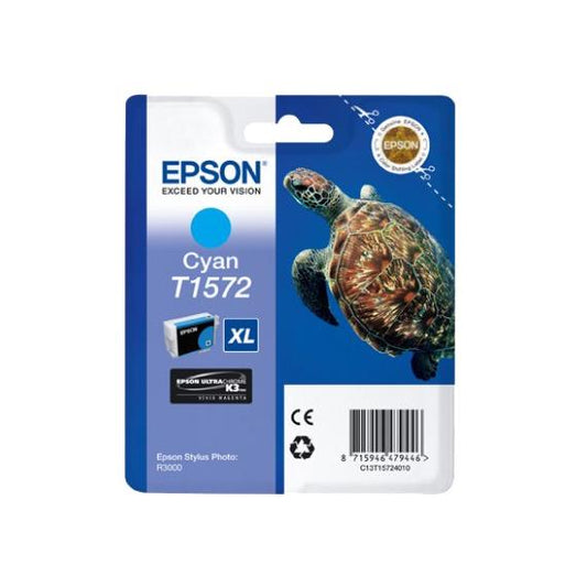 ORIGINALE EPSON T1572XL CIANO C13T15724010 PER EPSON STYLUS PHOTO R3000 R3000 T1572