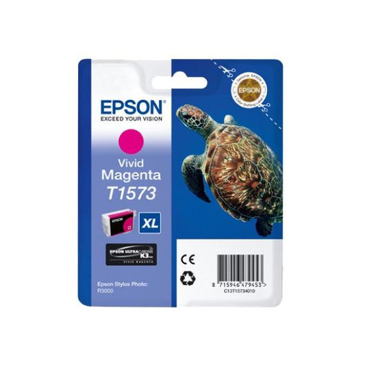 ORIGINALE EPSON T1573XL MAGENTA C13T15734010 PER EPSON STYLUS PHOTO R3000 R3000 T1573