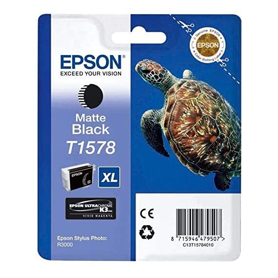 ORIGINALE EPSON T1578XL NERO OPACO C13T15784010 PER EPSON STYLUS PHOTO R3000 R3000 T1578