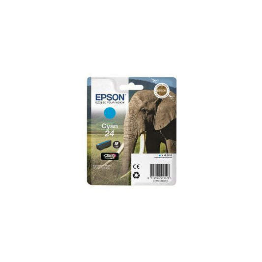 ORIGINALE EPSON T2422 CIANO C13T24224012 CARTUCCIA PER EPSON XP750 XP850 XP860 XP950 XP55 24 CAPACITA 4.6ml
