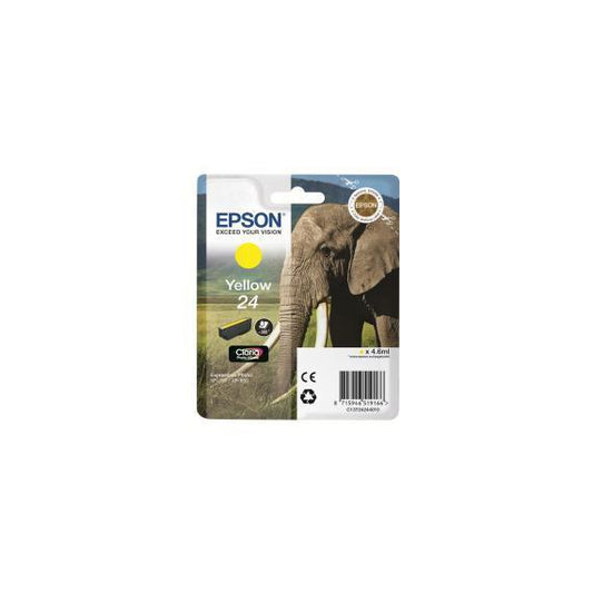 ORIGINALE EPSON T2424 GIALLA C13T24244012 CARTUCCIA PER EPSON XP750 XP850 XP860 XP950 XP55 24 CAPACITA 4.6ml