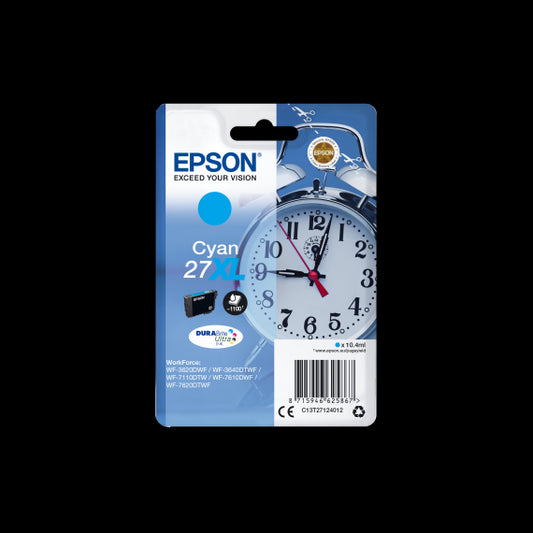 ORIGINALE EPSON T2712XL CIANO C13T27124012 CARTUCCIA PER EPSON WF3620 WF3640 WF7110 WF7610 WF7620 27XL 10,4ml 1.100 PAGINE