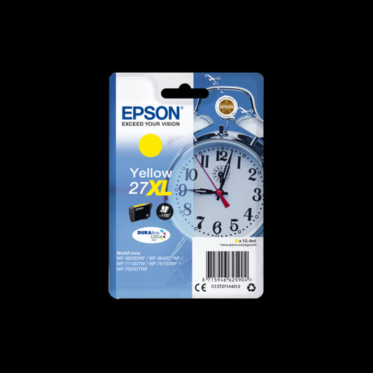 ORIGINALE EPSON T2714XL GIALLA C13T27144012 CARTUCCIA PER EPSON WF3620 WF3640 WF7110 WF7610 WF7620 27XL 10,4ml 1.100 PAGINE