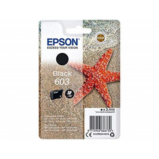ORIGINALE EPSON T603 NERA C13T03U14010 PER EPSON PER XP-2100,3100,WF-2810,2830,2835 CAPACITA 150 PAGINE