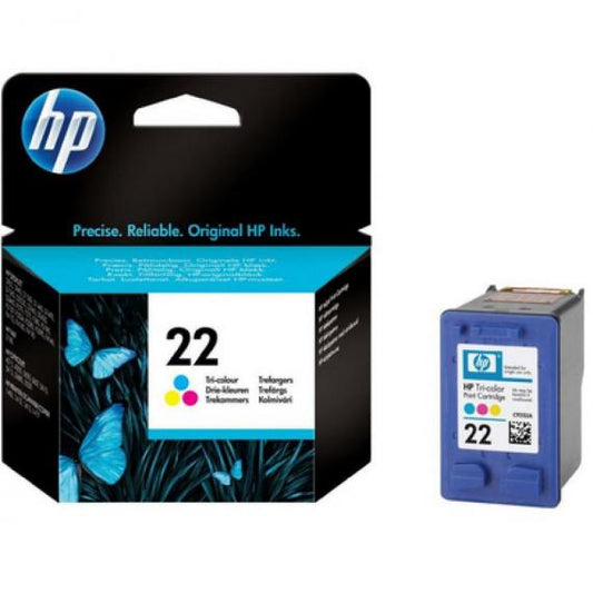 ORIGINALE HP 22 COLORE C9352AE PER HP HP F370,D1360,F2180,PSC 1402  22 C9352AE CAPACITA 6ML - 165 PAGINE