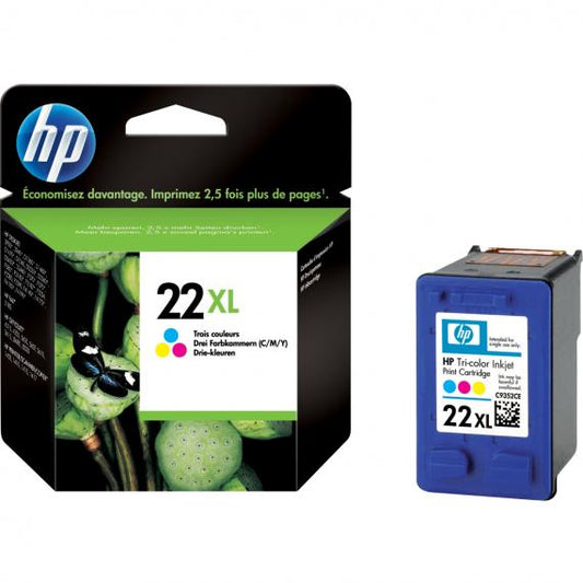 ORIGINALE HP 22XL COLORE C9352CE PER HP HP F370,D1360,F2180,PSC 1402  22XL C9352CE CAPACITA 11ML - 415 PAGINE