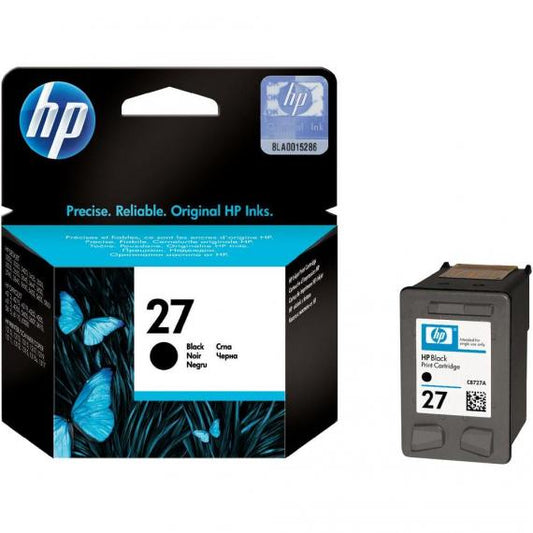 ORIGINALE HP 27 NERA C8727AE PER HP DeskJet 3320332534203425 C8727AE  CAPACITA 10ML - 250 PAGINE
