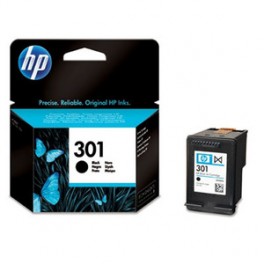 ORIGINALE HP 301BK BLACK CARTUCCIA ORIGINALE STANDARD 301 BK CH561EE CAPACITA 4ml