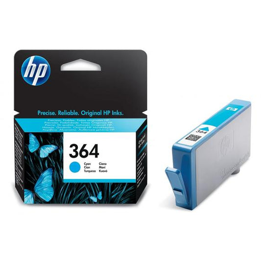 ORIGINALE HP 364 CIANO CB318EE PER HP 5380,6380,5460,8550,5324 CB318 364C 300 PAGINE