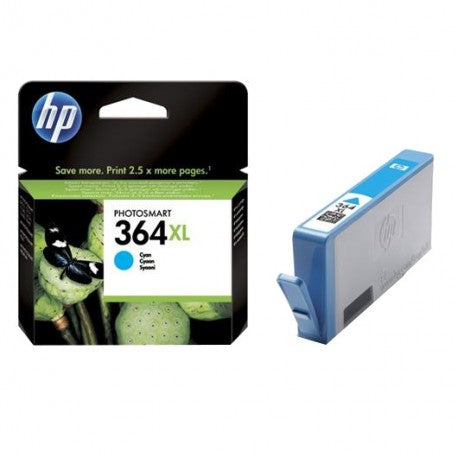 ORIGINALE HP 364XL CIANO PER HP 5380,6380,5460,8550,5324 CB323EE 364XL CAPACITA 750 PAGINE CON CHIP