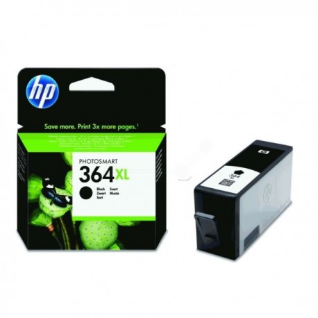 ORIGINALE HP 364XL NERA PER HP 5380,6380,5460,8550,5324 CB321EE CN684EE BA1 364BK CAPACITA 30ML CON CHIP