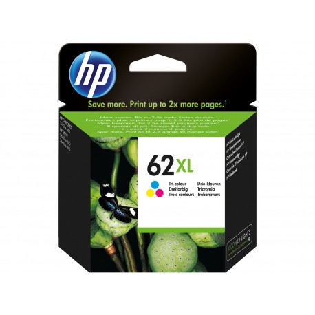 ORIGINALE HP 62XL COLORE C2P07AE ALTA CAPACITA CARTUCCIA ORIGINALE PER HP Officejet 5740e All in One, 8040 Envy 5640e 5540