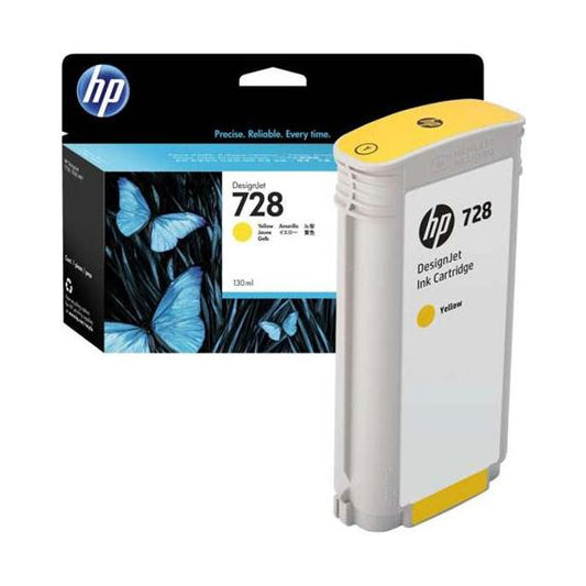 ORIGINALE HP 728 GIALLO 130ML F9J65A PIGMENT PER HP Designjet T730 ,T830 728 CAPACITA 130ML