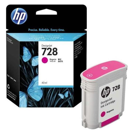 ORIGINALE HP 728 MAGENTA F9J62A PIGMENT PER HP Designjet T730 ,T830 728 CAPACITA 40ML