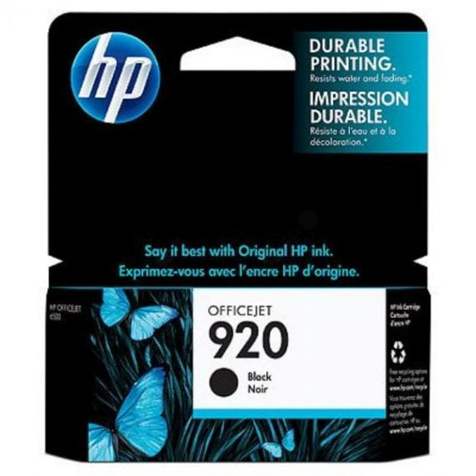 ORIGINALE HP 920 NERA CD971AE PER HP 6000 6500AIO 6500WIFI 6500A 7000 7500A CD975AE 920BK CAPACITA 420 PAGINE