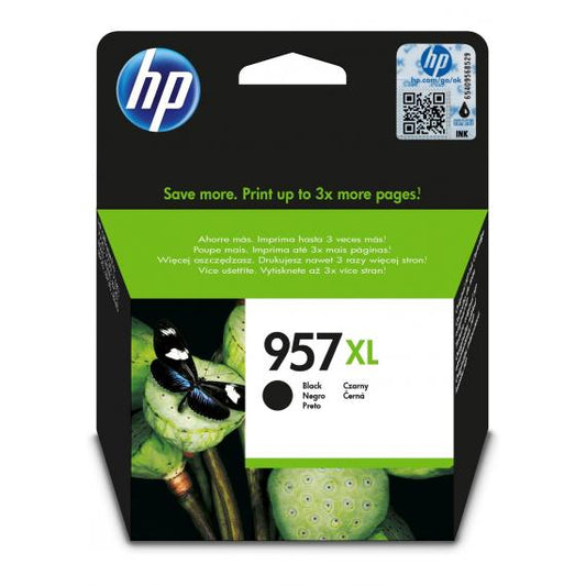 ORIGINALE HP 957XL NERA L0R40AE Extra High Yield PER HP OFFICEJET PRO 7720,7730,7740,8210,8218,8720,8725,8730,8740 3000 PAGINE