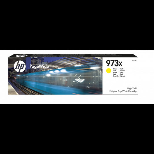 ORIGINALE HP 973XLY GIALLO F6T83AE CARTUCCIA ORIGINALE PER HP PRO 452dw,477dw,P57750dw,P55250dw 973XL 7.000 PAGINE