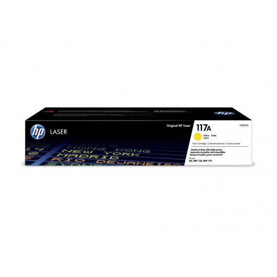 ORIGINALE HP W2072A GIALLO 117A TONER ORIGINALE PER HP Color Laser HP 150a,150nw,178nw,179fnw CAPACITA 700 PAGINE