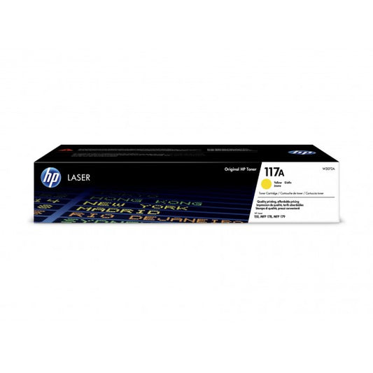 ORIGINALE HP W2072A GIALLO 117A TONER ORIGINALE PER HP Color Laser HP 150a,150nw,178nw,179fnw CAPACITA 700 PAGINE