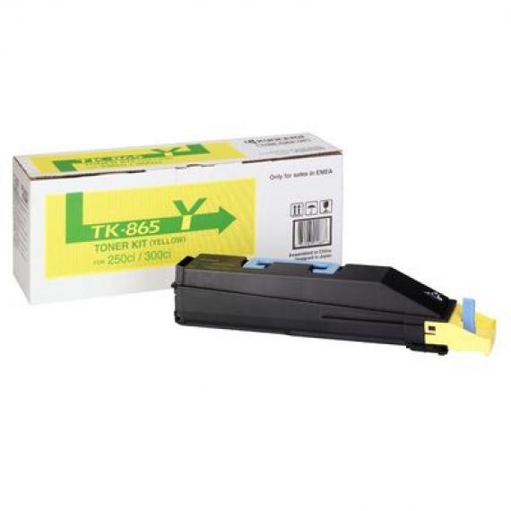 ORIGINALE KYOCERA TK-865Y GIALLO 1T02JZAEU0 PER KYOCERA TASKalfa 250ci TASKalfa 300ci TK865Y 12.000 PAGINE