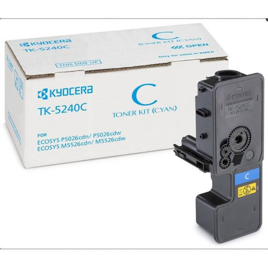 ORIGINALE KYOCERA TK5240C CIANO 1T02R7CNL0 PER KYOCERA ECOSYS M5526,P5020 TK-5240 3.000 PAGINE