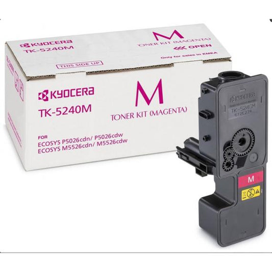 ORIGINALE KYOCERA TK5240M MAGENTA 1T02R7BNL0 PER KYOCERA ECOSYS M5526,P5020 TK-5240 3.000 PAGINE