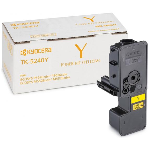 ORIGINALE KYOCERA TK5240Y GIALLO 1T02R7ANL0 PER KYOCERA ECOSYS M5526,P5020 TK-5240 3.000 PAGINE