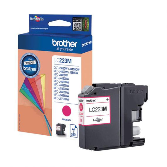 ORIGINALE LC223M MAGENTA PER BROTHER J4620 J4625 J5625 J4120 J5320 J5720 LC-223 5,9ml 500 PAGINE