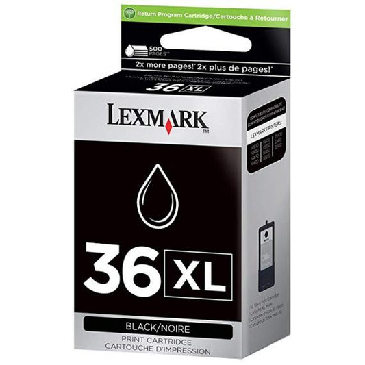 ORIGINALE LEXMARK 36XL NERA 18C2170E PER ELXMARK X 3650, X 4650, X 5650, X 6650, X 6675, Z 2420 CAPACITA 500 PAGINE