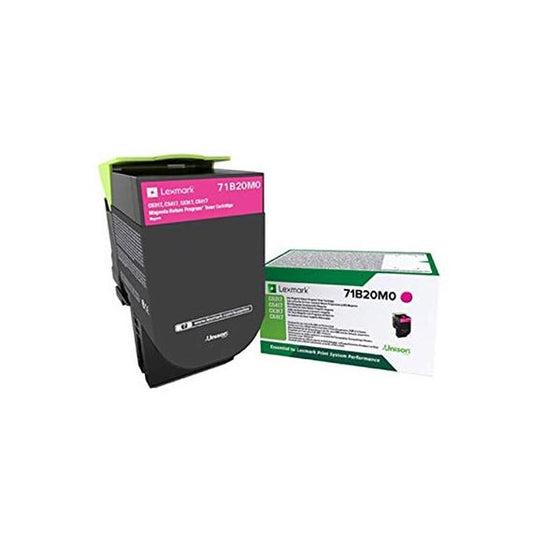 ORIGINALE LEXMARK CS317 MAGENTA 71B20M0 PER LEXMARK CX317 CX417 CX517 CS317 CS417 CS517 CAPACITA 3.000 PAGINE