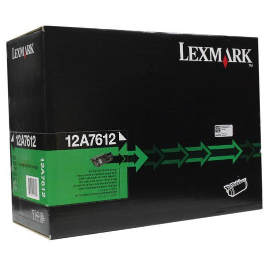 ORIGINALE LEXMARK T630 12A7612 NERO PER LEXMARK T630 T632 T634 XT630 X632 X634 CAPACITA 21.000 PAGINE