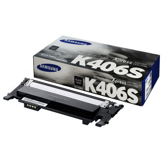 ORIGINALE SAMSUNG CLT-K406S NERO PER SAMSUNG CLP 360 365 3300 3305 C460 C410 CAPACITA 1.500 PAGINE