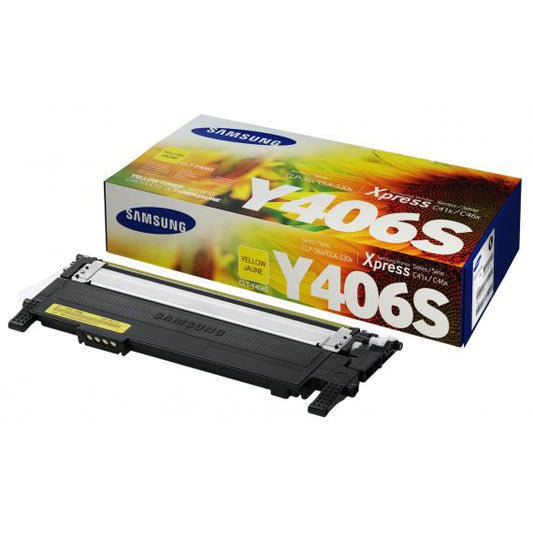 ORIGINALE SAMSUNG CLT-Y406S GIALLO PER SAMSUNG CLP 360 365 3300 3305 C460 C410 CAPACITA 1.000 PAGINE