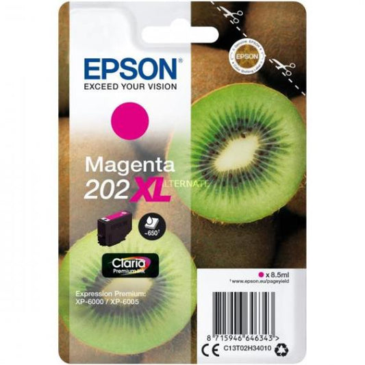 ORIGINALE T202XL MAGENTA C13T02H34010 CARTUCCIA PER EPSON Expression Premium XP-6000,6005,6100,6105 CAPACITA 8,5ML 650 PAGINE
