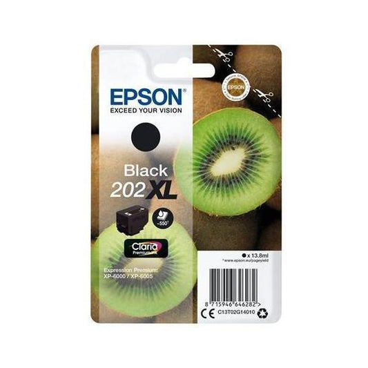 ORIGINALE T202XL NERA C13T02G14010 CARTCCIA PER EPSON Expression Premium XP-6000,6005,6100,6105 CAPACITA 13,8ML 550 PAGINE