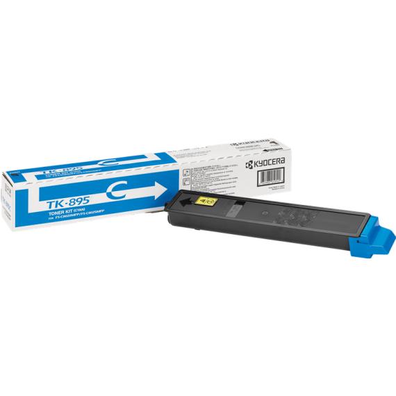 ORIGINALE TK895C CIANO 1T02K0CNL0 PER KYOCERA FS C8020MFP,C8025,C8520,C8525 TK-895 TK895 6.000 pagine